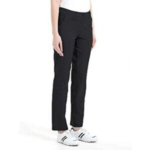 Lesmart Women's Size 10 Black Golf Pants Lightweight Straight Leg Stretch